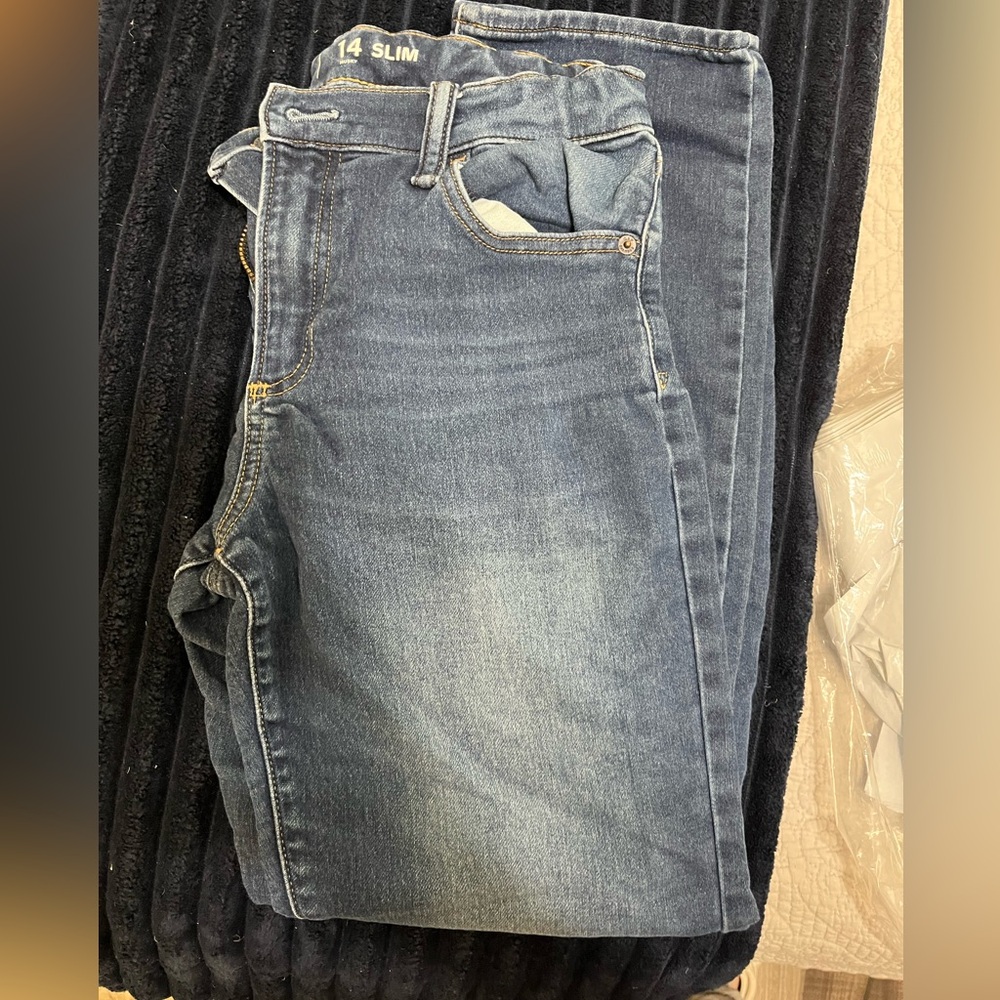 GAP Kids Dark Blue 14 husky Slim Jeans